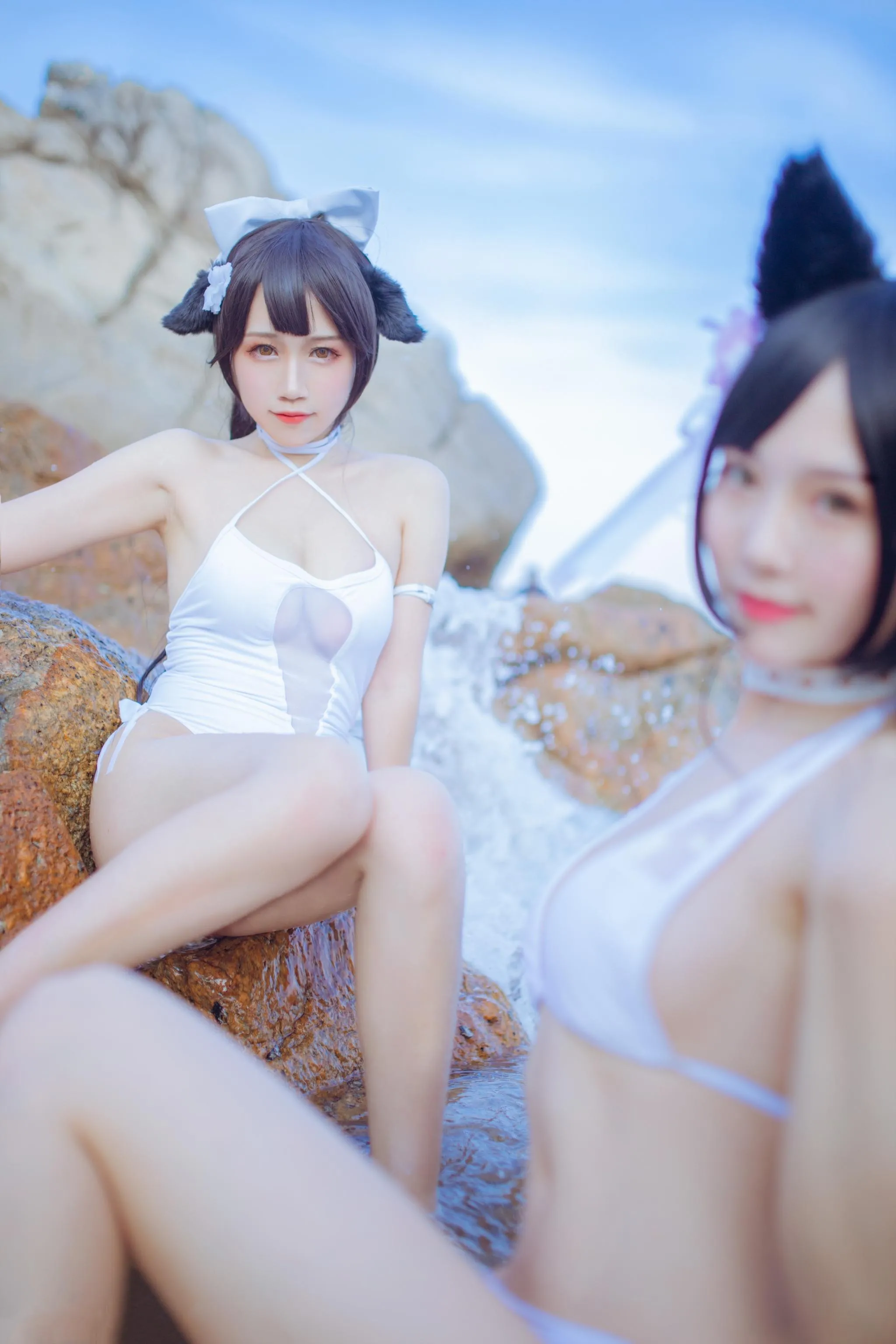 抖娘-利世 – NO.18 獒犬海边泳装 [41P]插图